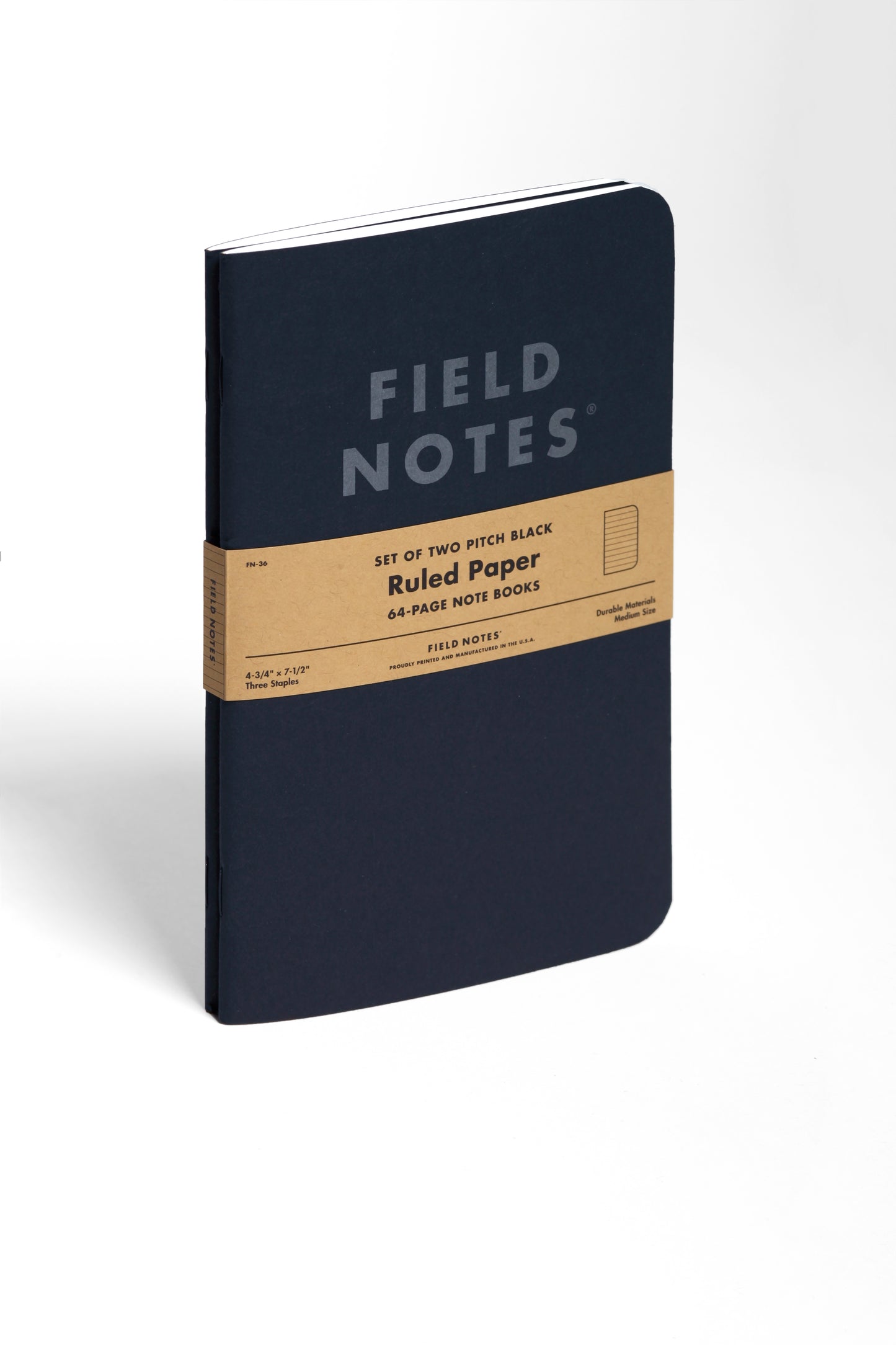 Field Notes Pitch Black Large Pack of Two