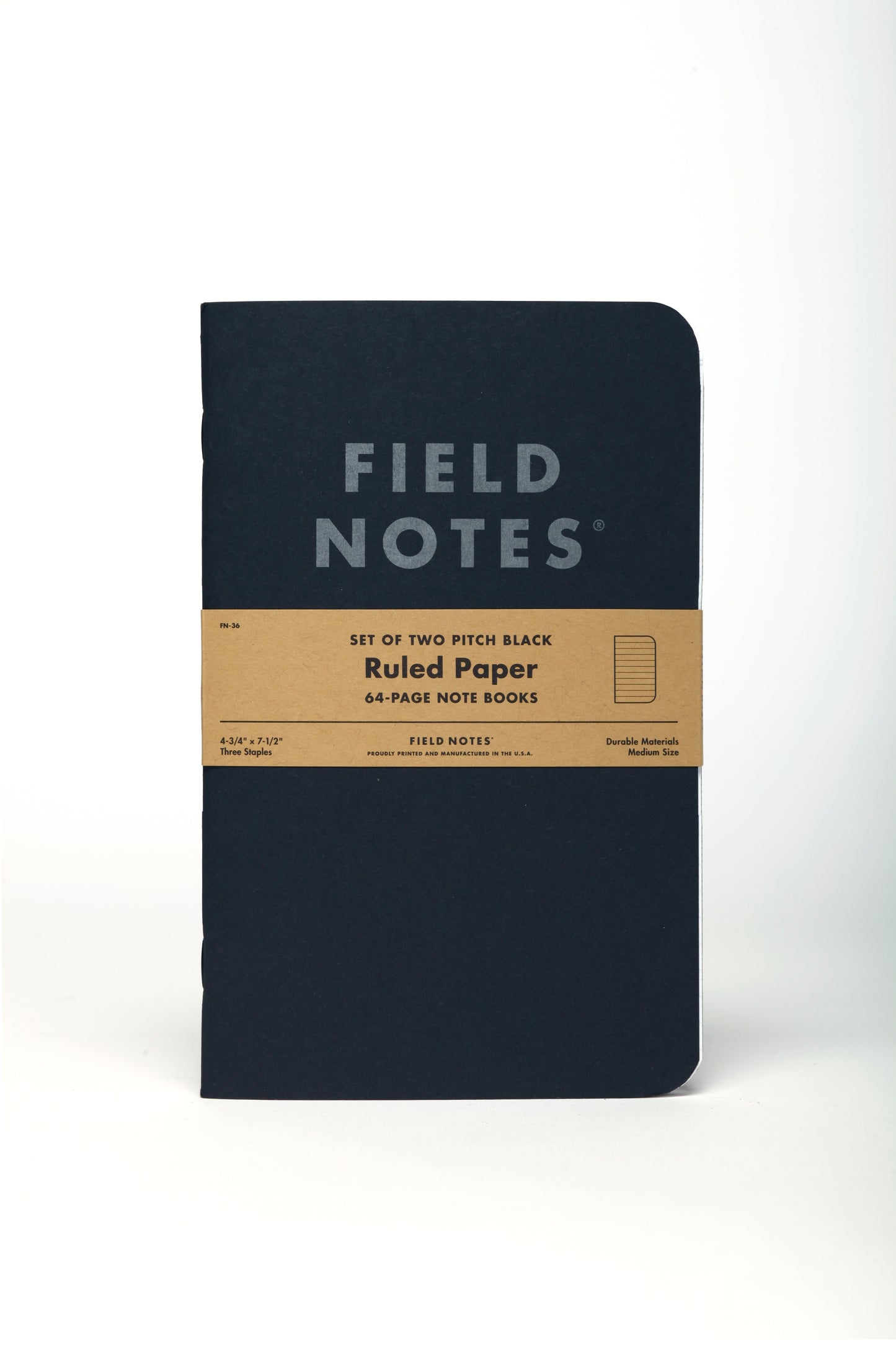 Field Notes Pitch Black Large Pack of Two