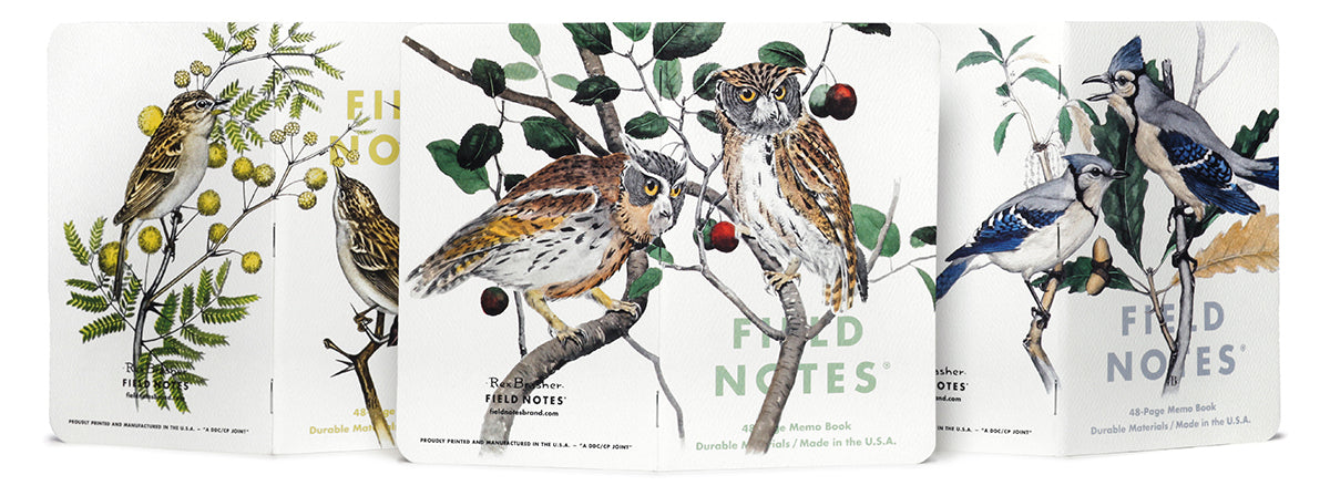 Field Notes Birds and Trees of North America - Pack of Three