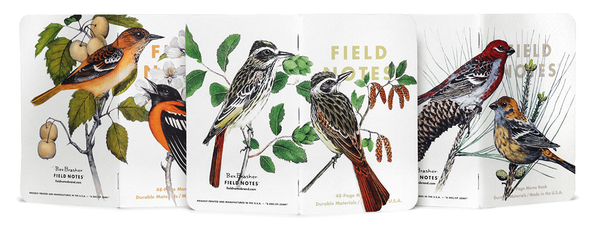 Field Notes Birds and Trees of North America - Pack of Three