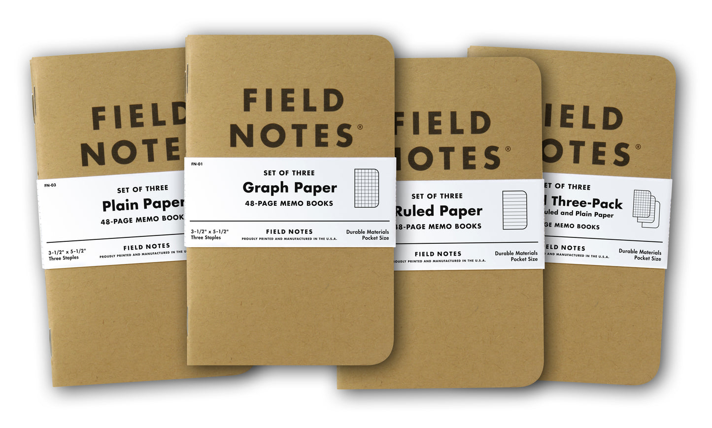 Field Notes Original Kraft - Pack of Three