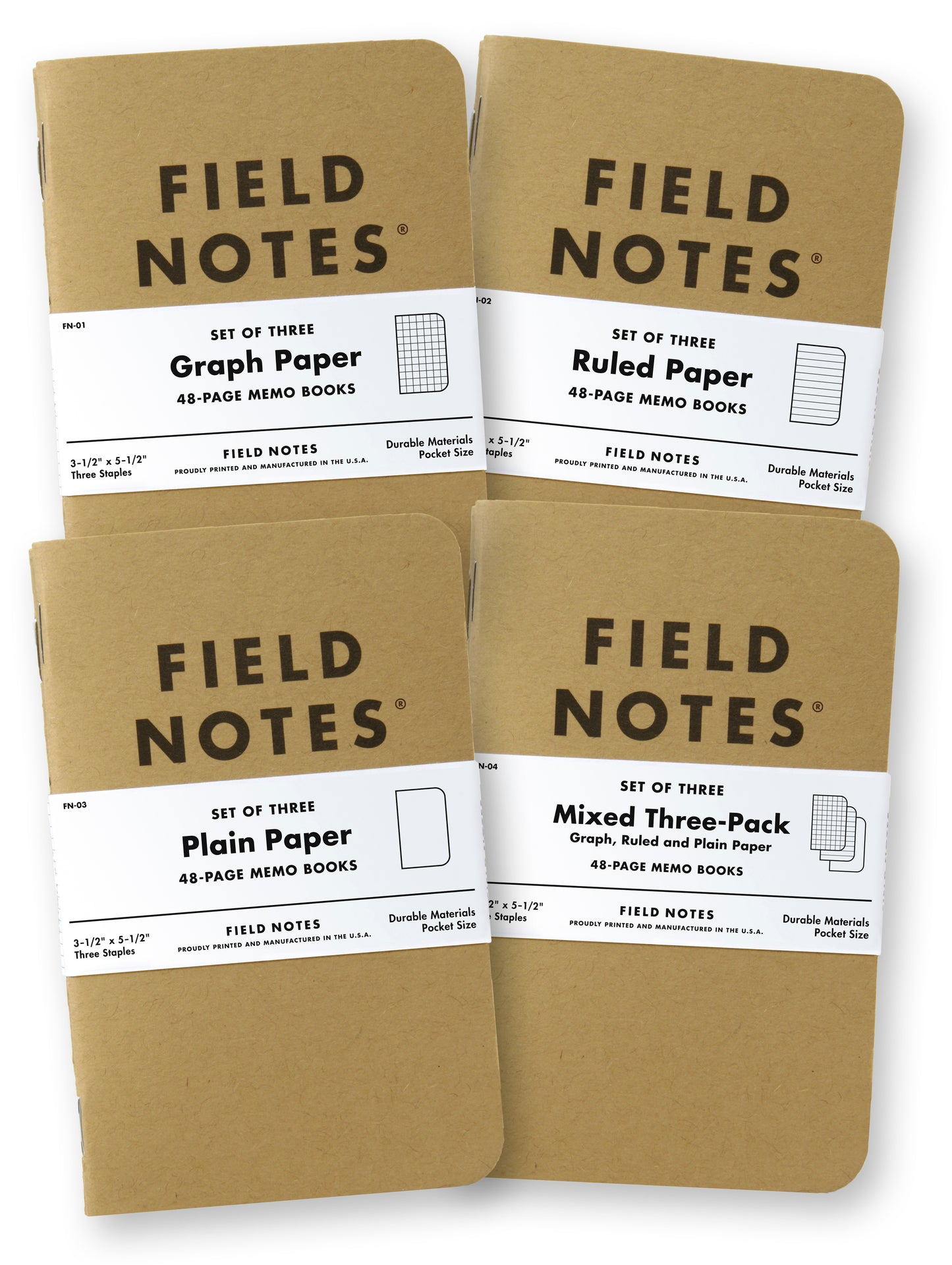 Field Notes Original Kraft - Pack of Three