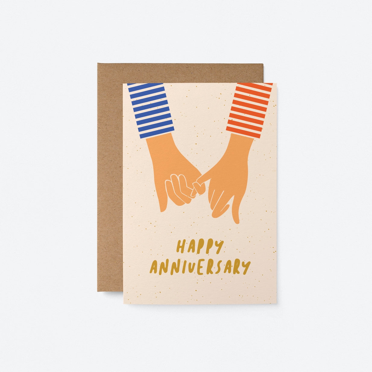 Happy Anniversary Holding Hands Card