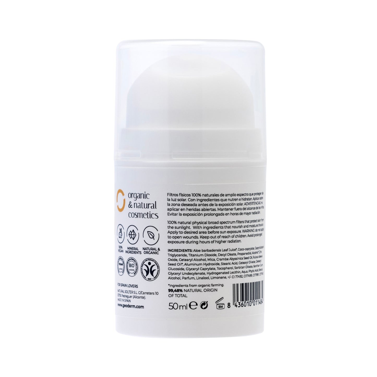 Geoderm Natural Sunscreen with Colour SPF 30