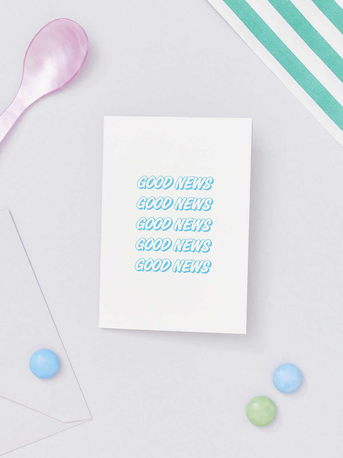 Good News Blue Mini Card