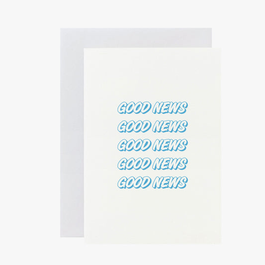 Good News Blue Mini Card