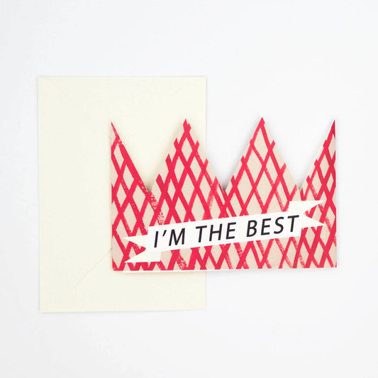 I'm The Best Party Hat Card