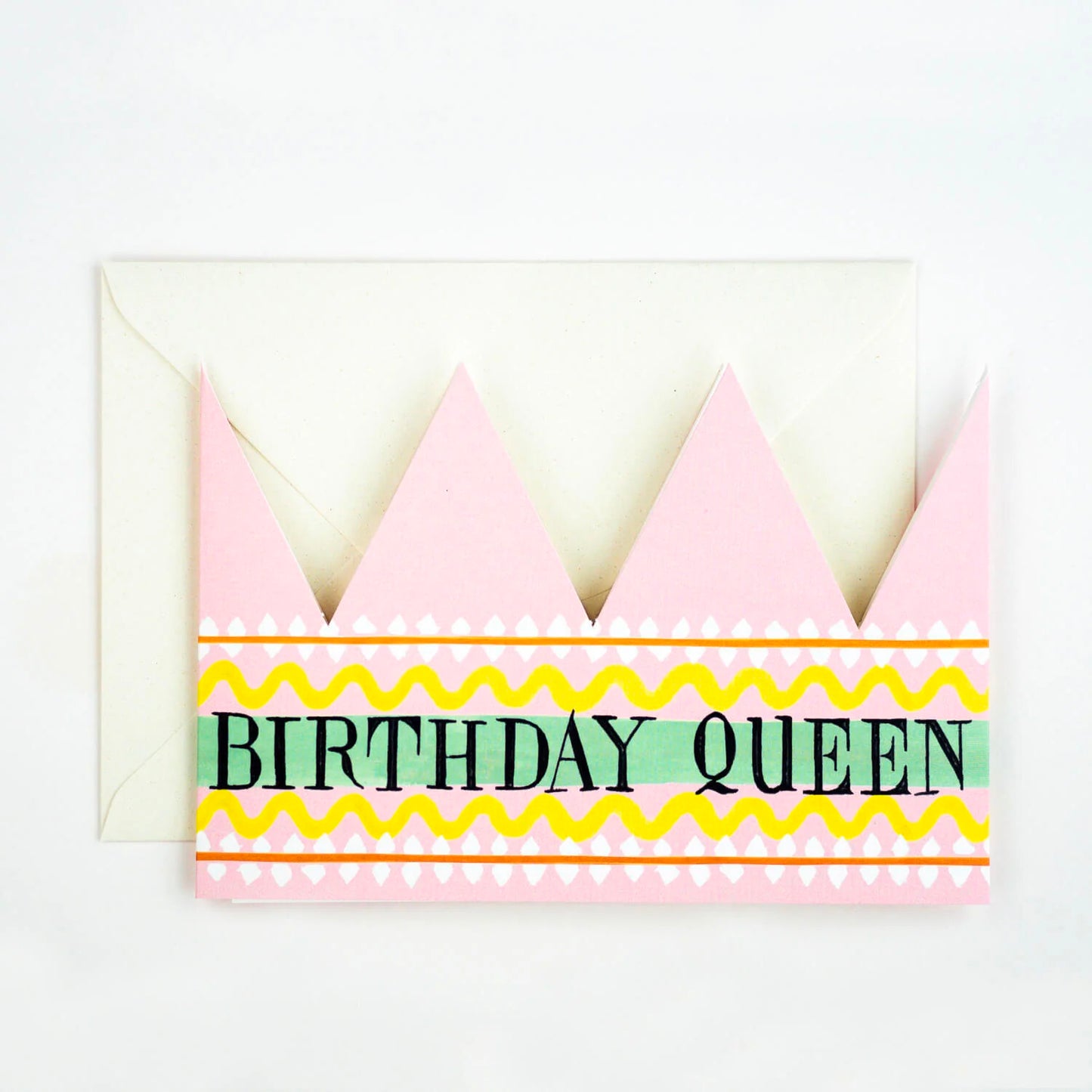 Birthday Queen Party Hat Card