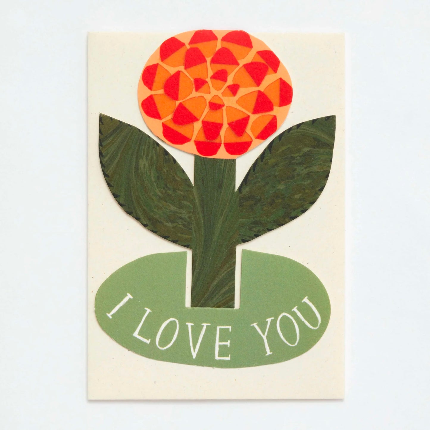 I Love You Rose Stand-Up Card