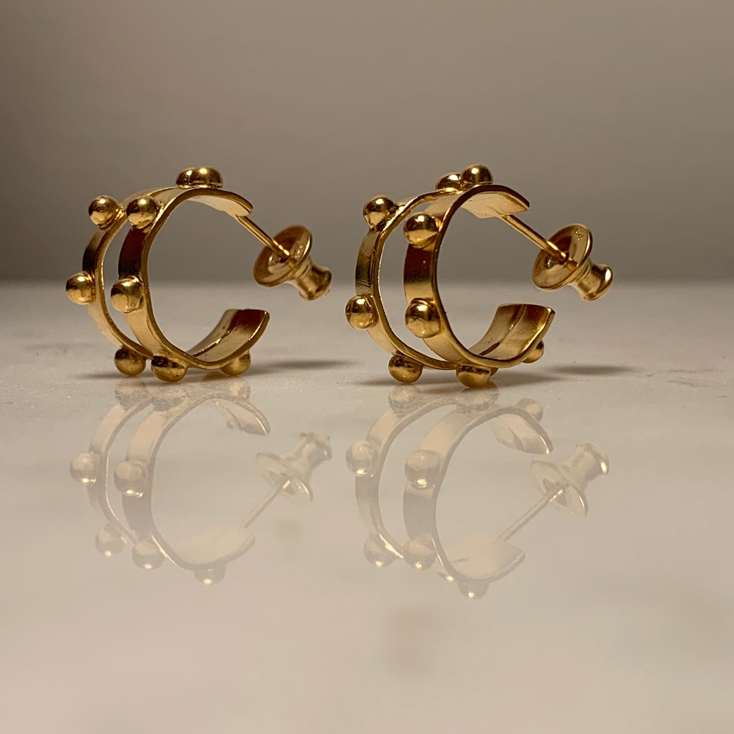 Studded Huggies (Earrings)