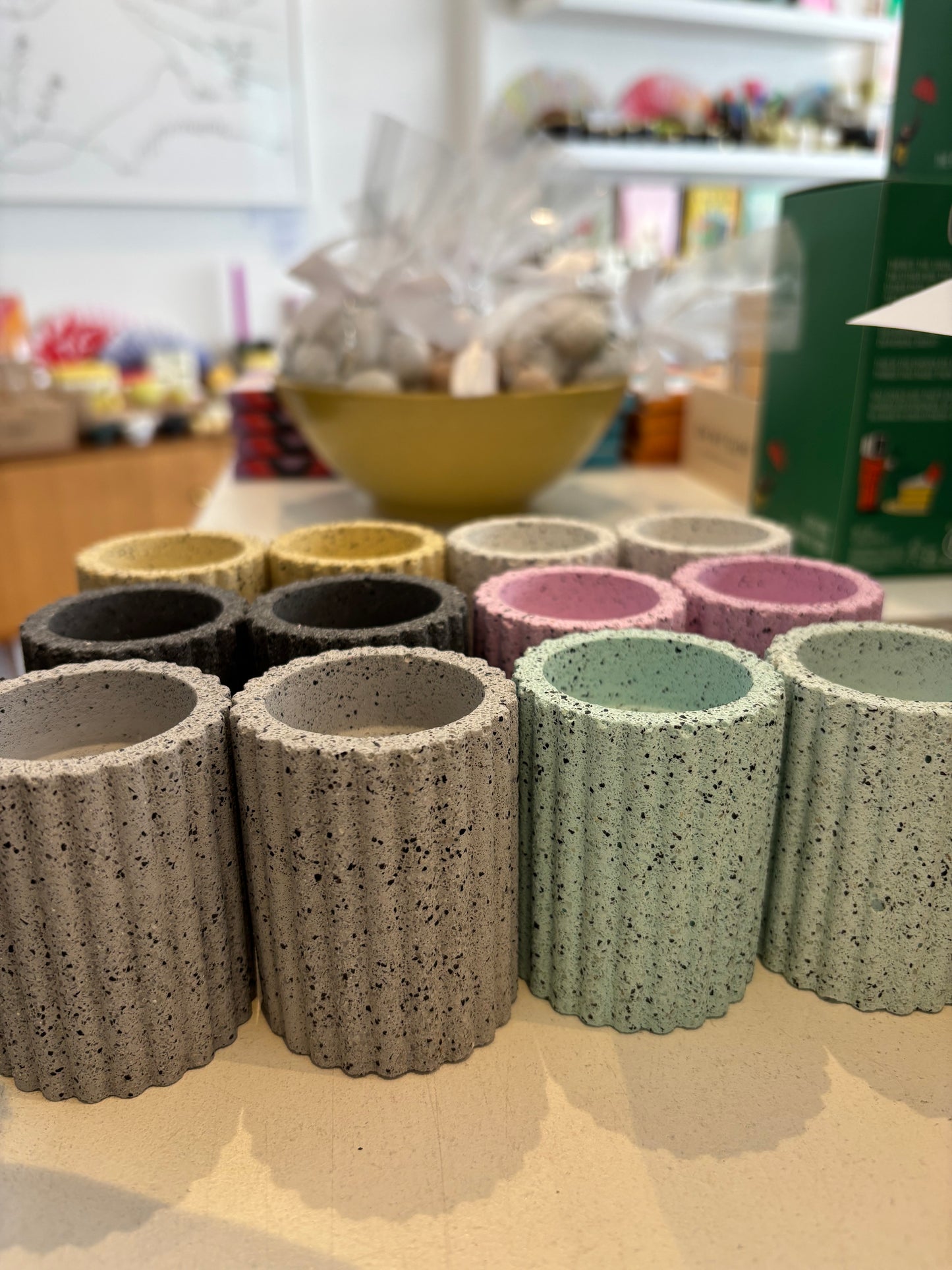 Jesmonite Candle Holder