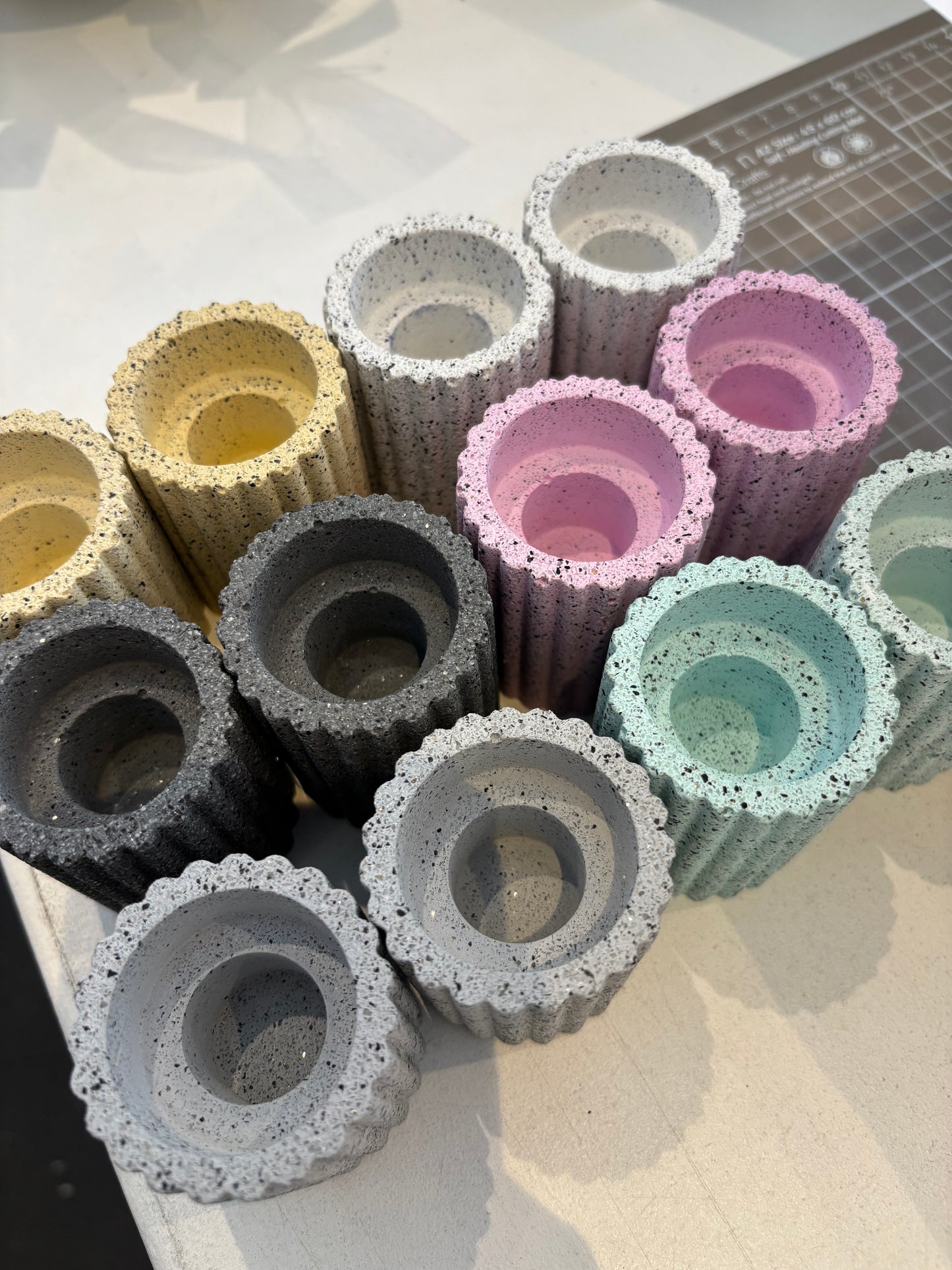 Jesmonite Candle Holder