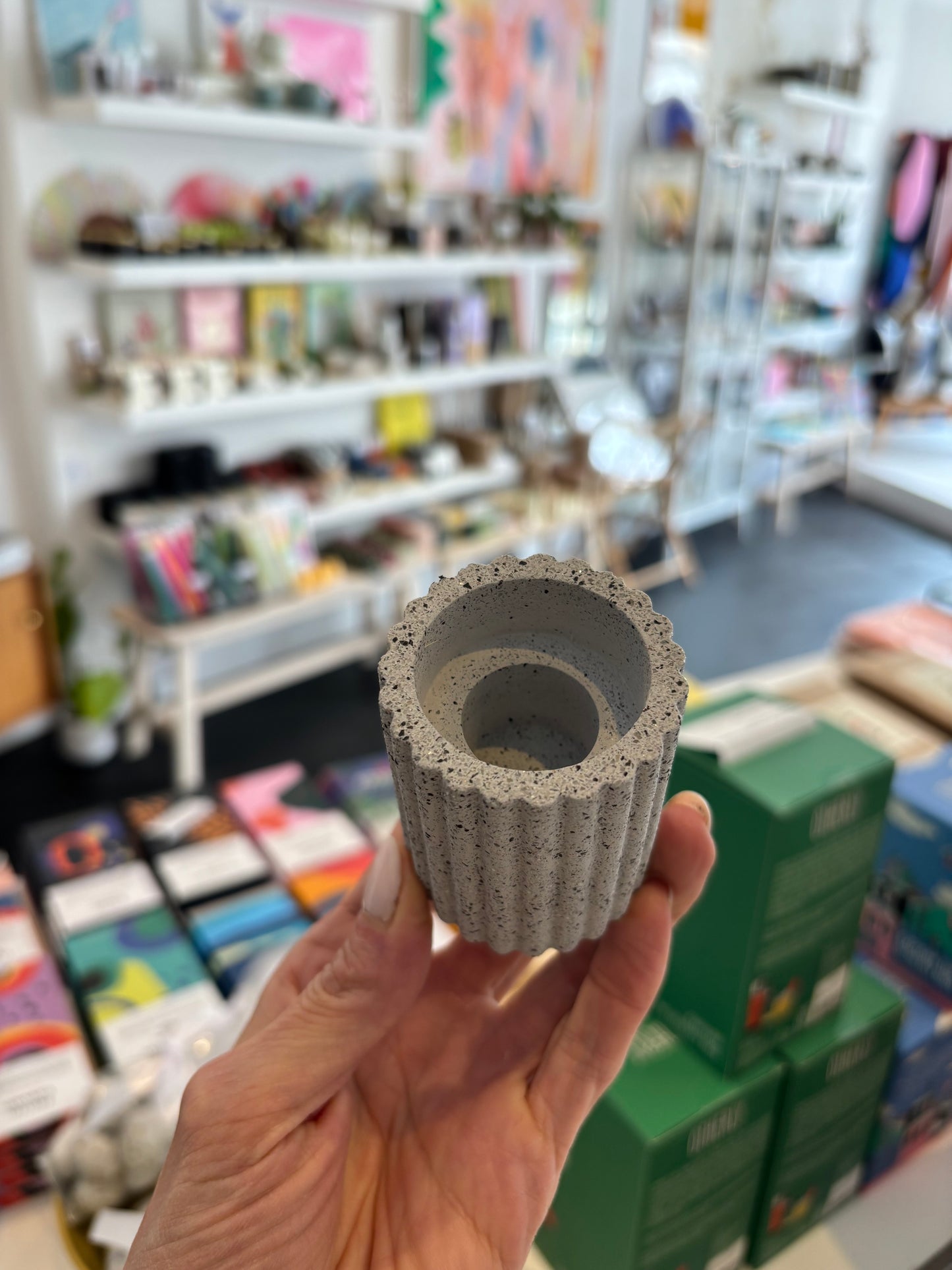 Jesmonite Candle Holder