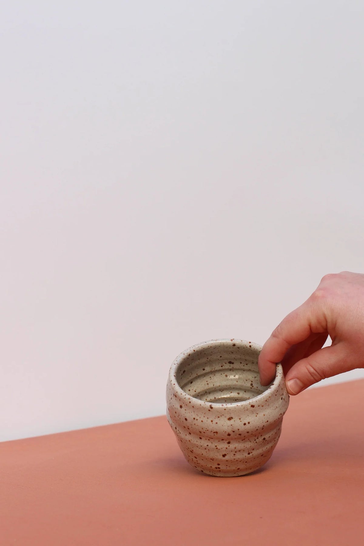 Specked Stoneware Beaker