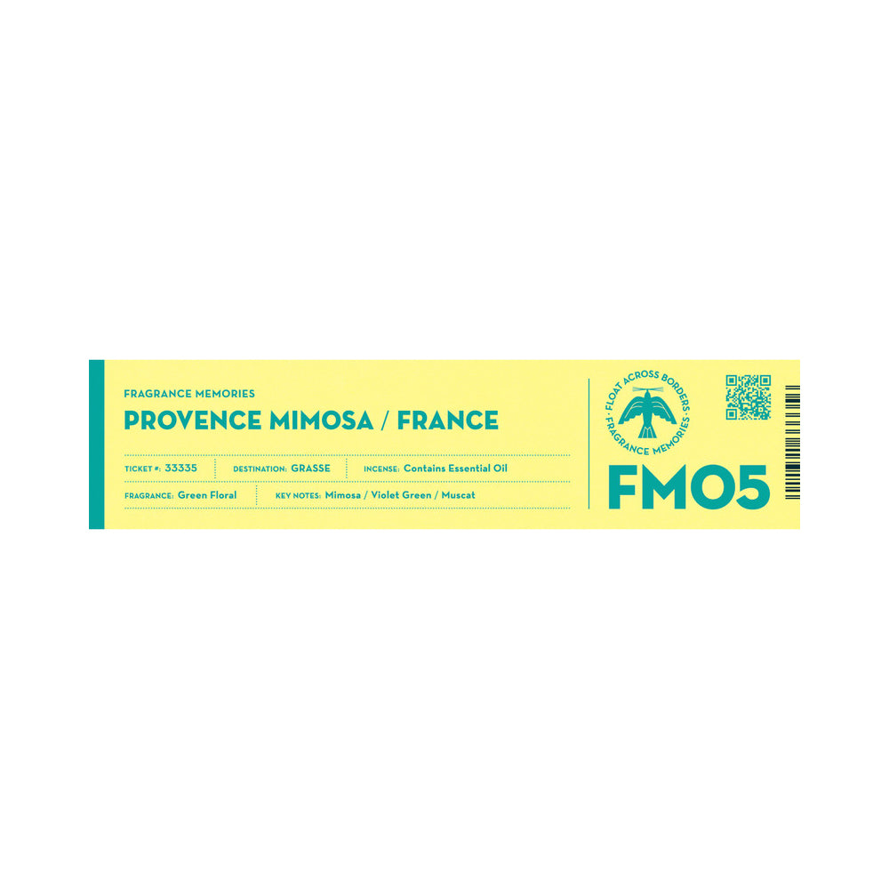 Fragrance Memories Incense Provence Mimosa - France