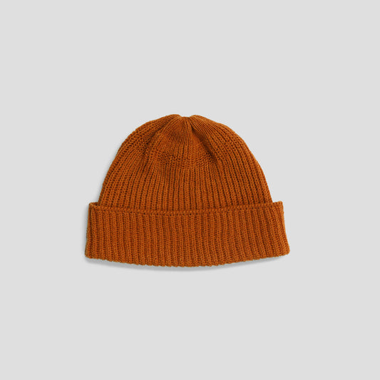 Lambswool Fisherman’s Beanie in Sienna