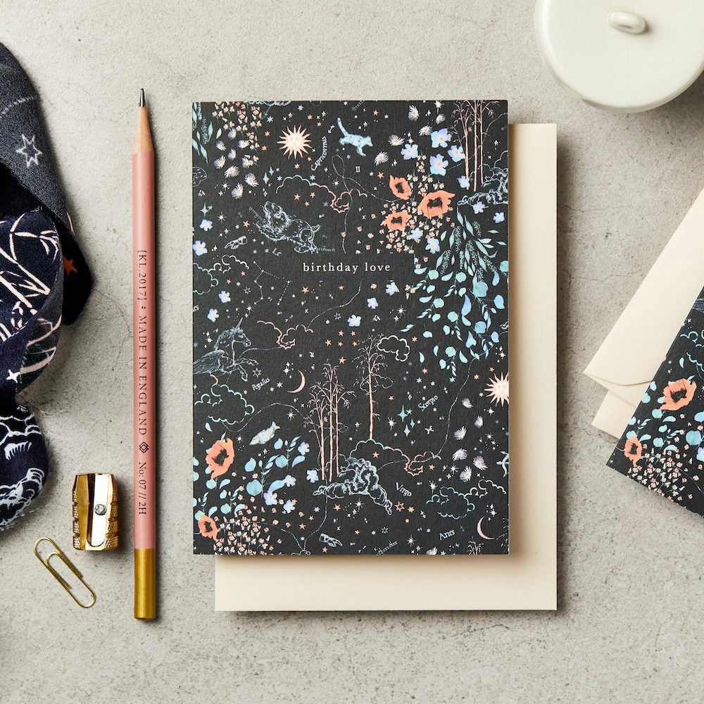 Zodiac Birthday Love Card