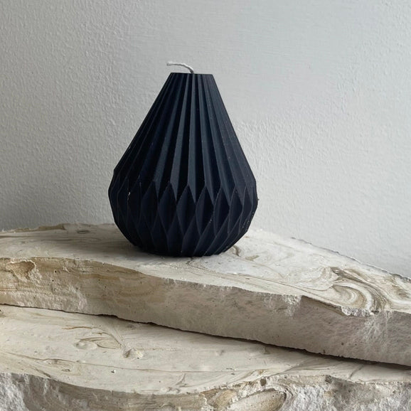 Pillar Geo Candle in Black