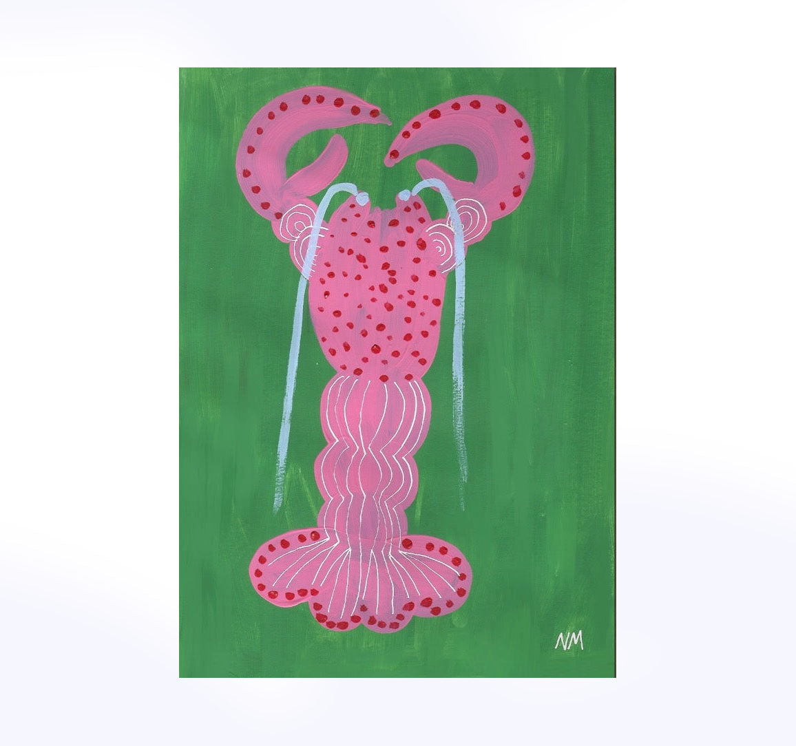 Pink Lobster A3 Print