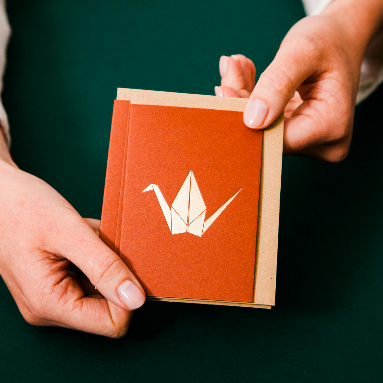 Pack of 5 Craft Cards - Paper Crane
