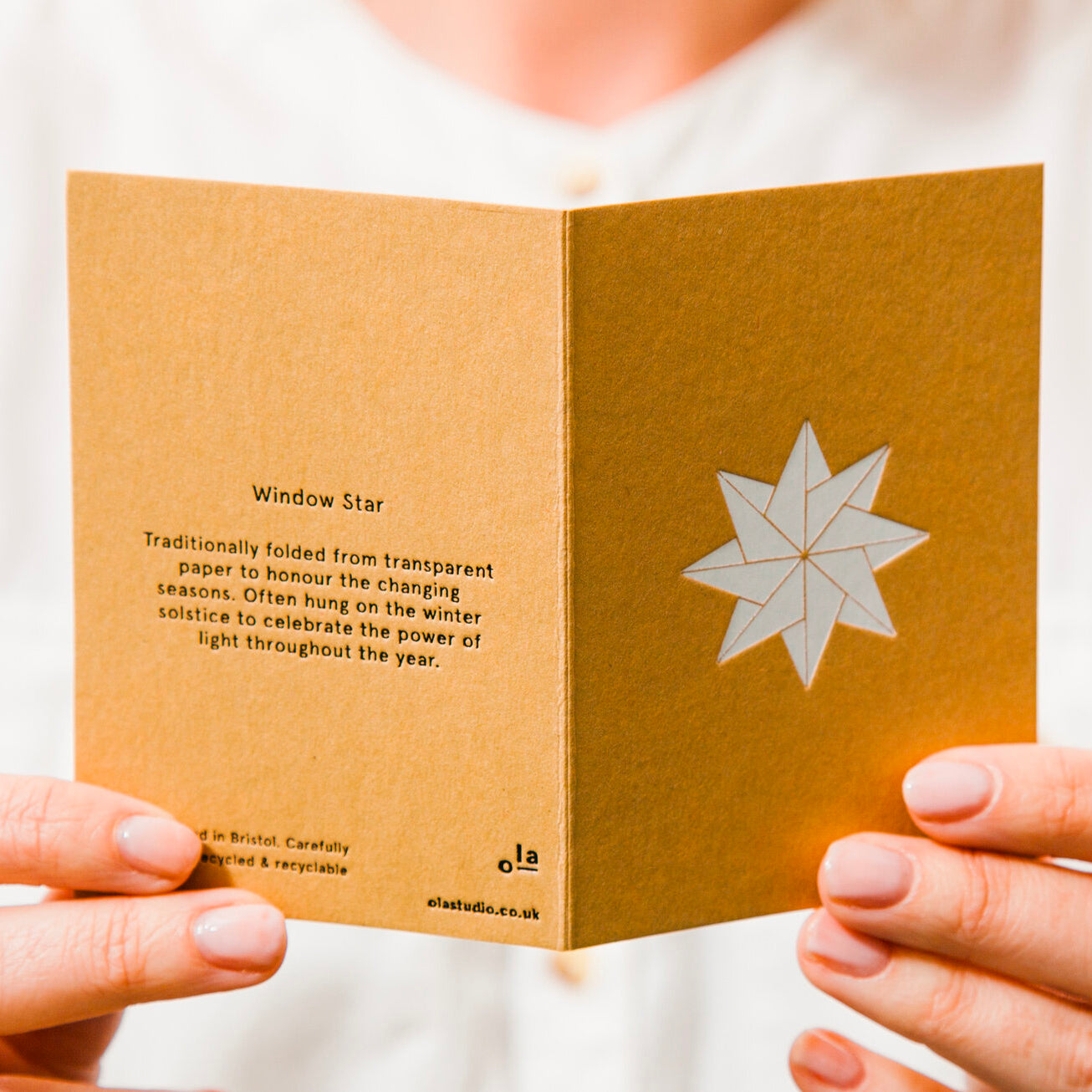 Pack of 5 Craft Cards - Window Star