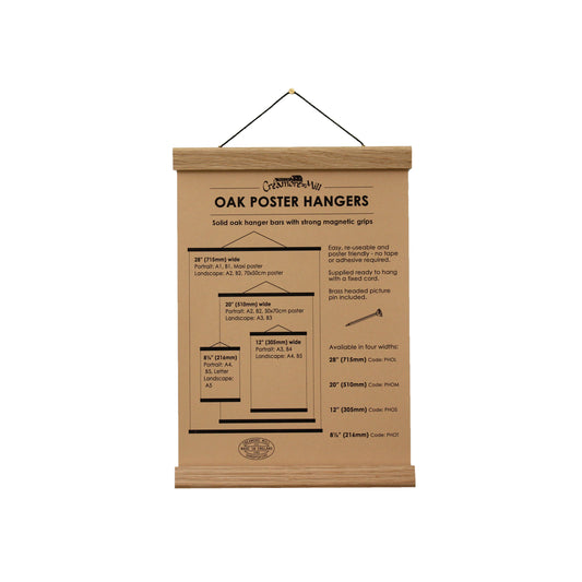 Magnetic Oak Poster Hanger
