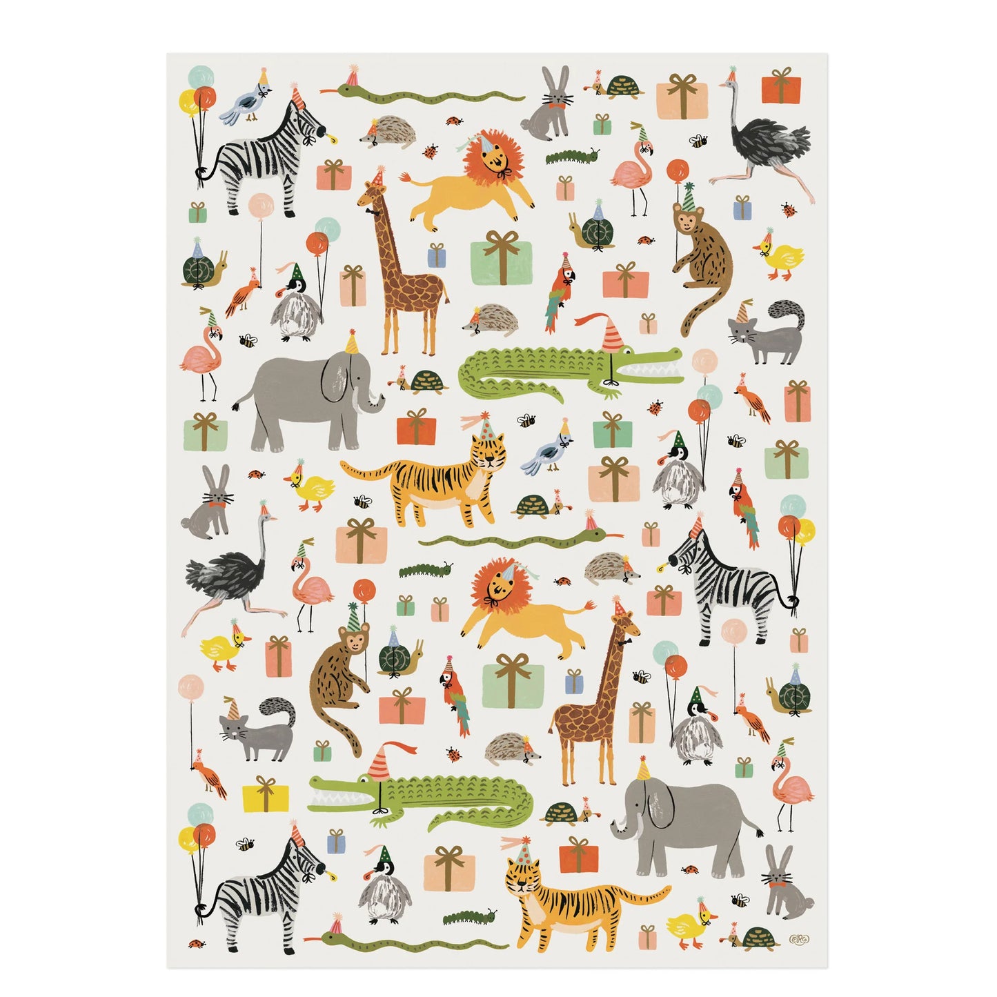 Party Animals Gift Wrap Roll