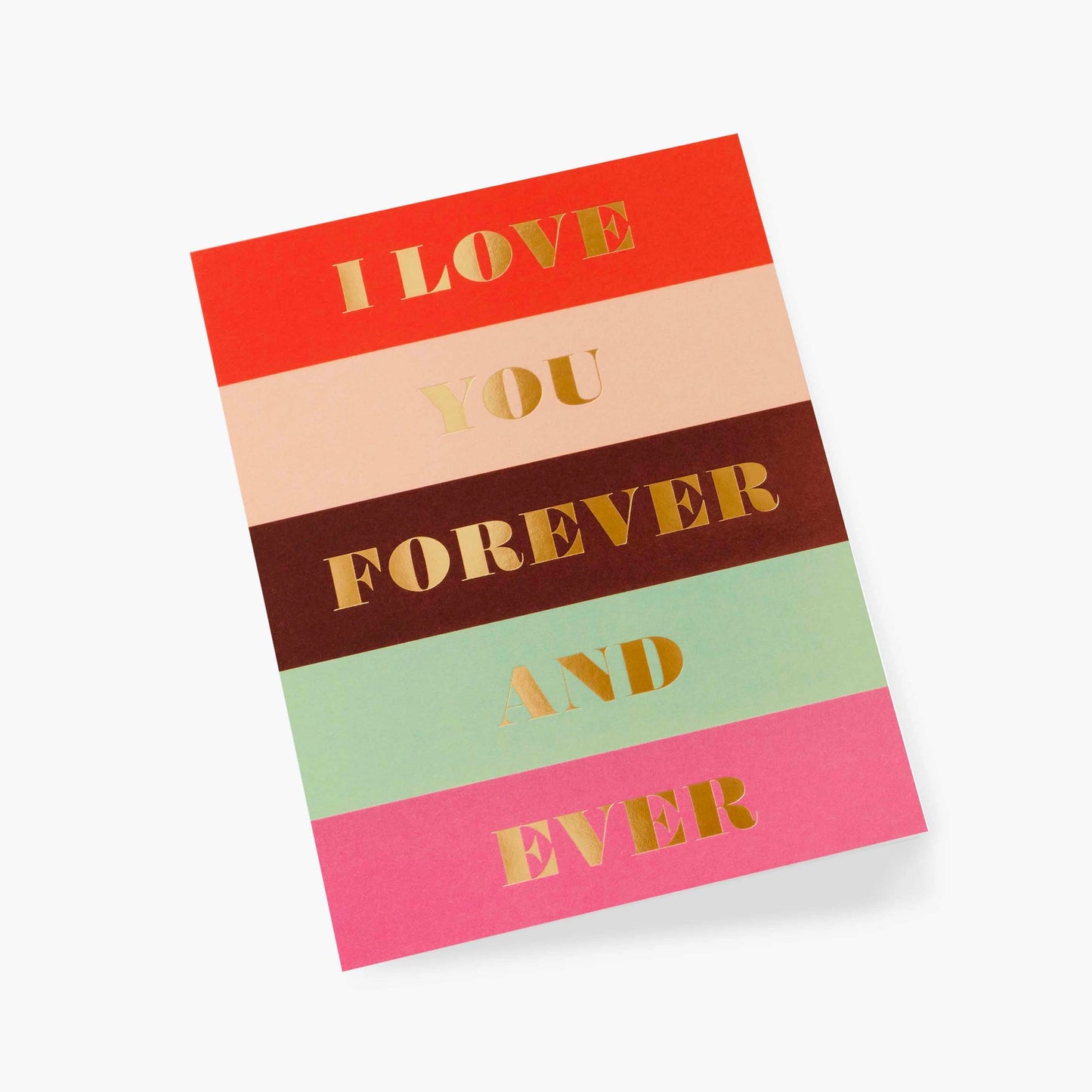 I Love You Forever Block Card