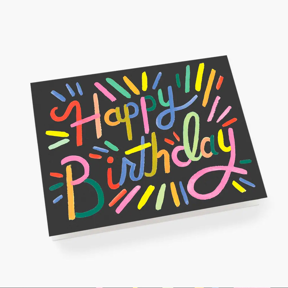 Fireworks Display Birthday Card