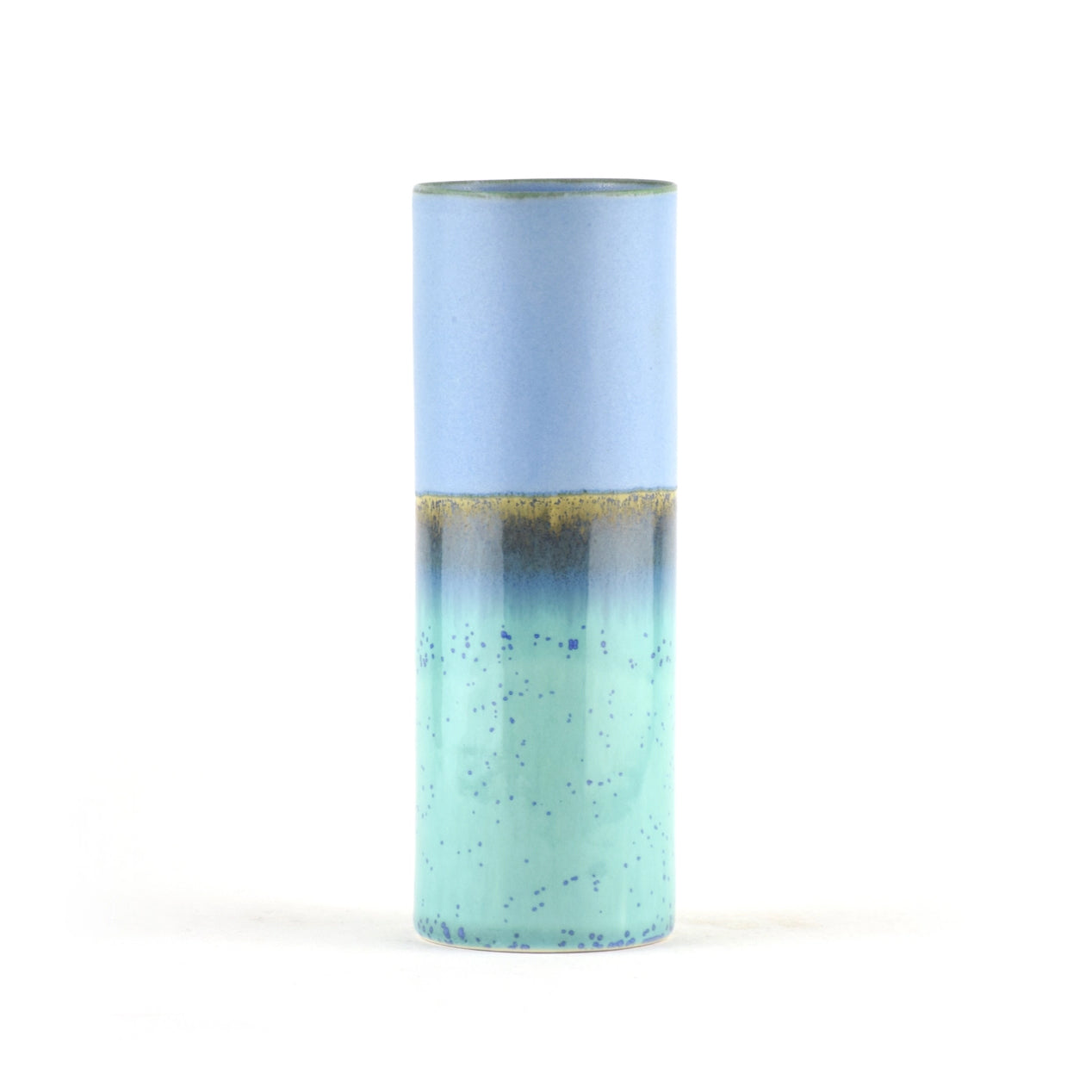 Cylinder Vase Small in Blue and Aqua