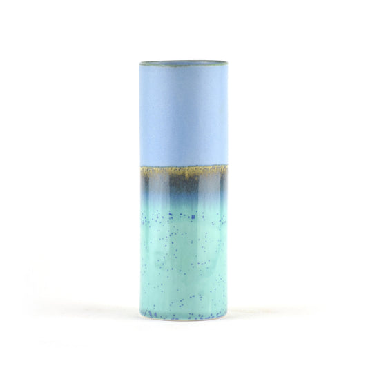 Cylinder Vase Small in Blue and Aqua