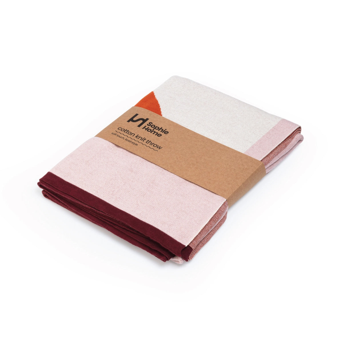Orbi Orange Cotton Throw