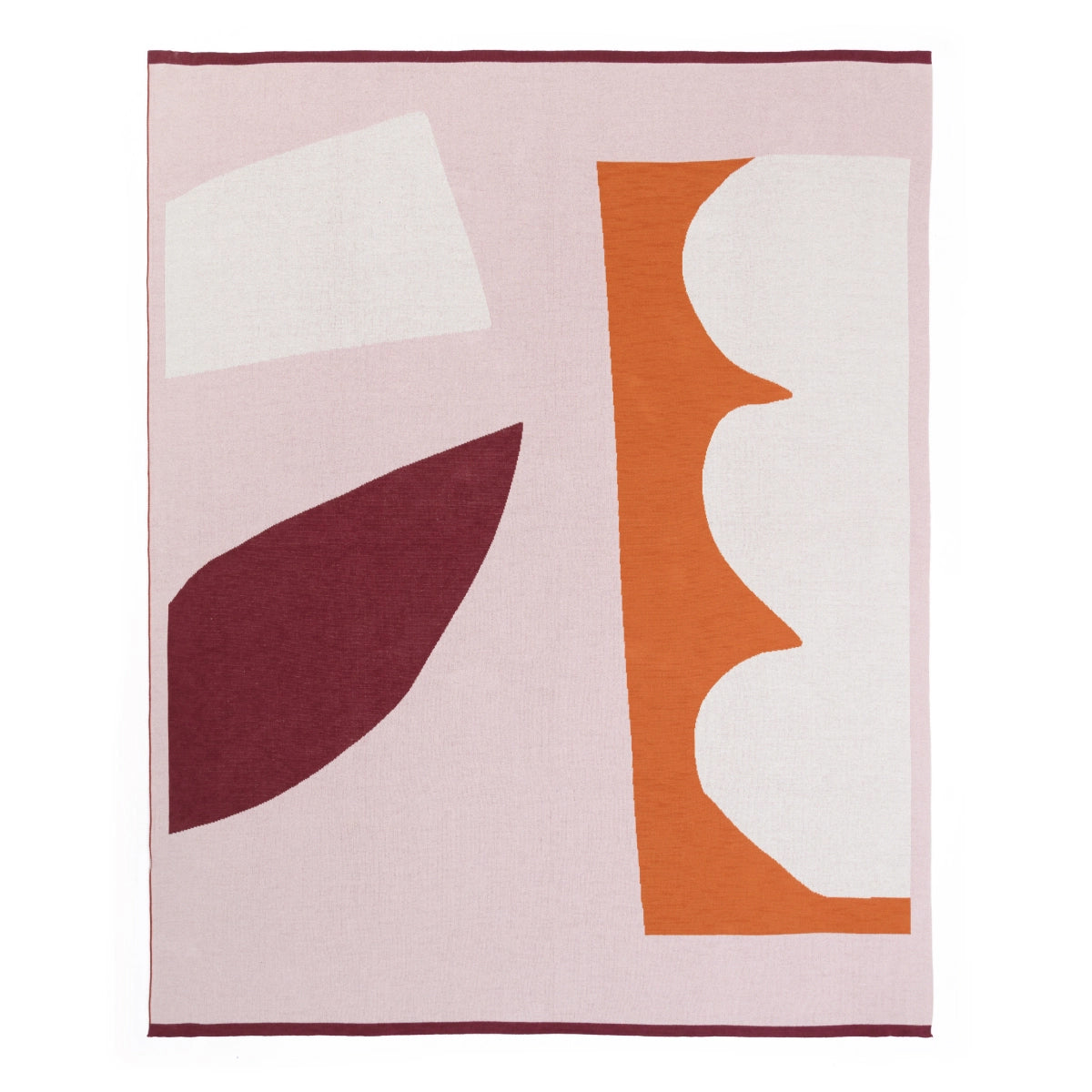 Orbi Orange Cotton Throw