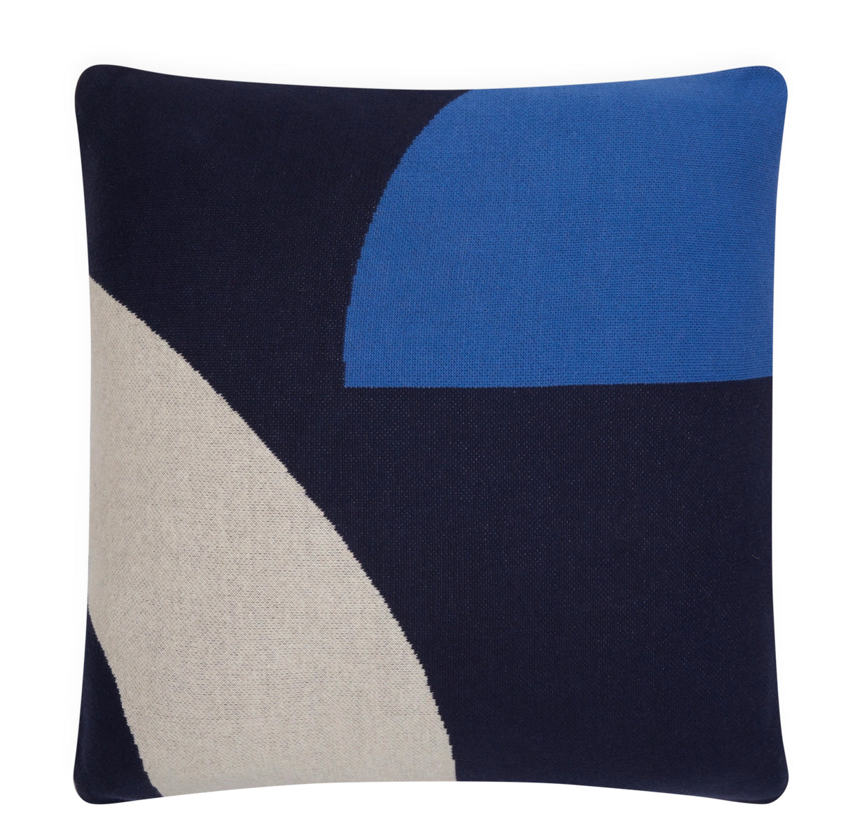 Cotton Knit Cushion Cover - Ilo Navy