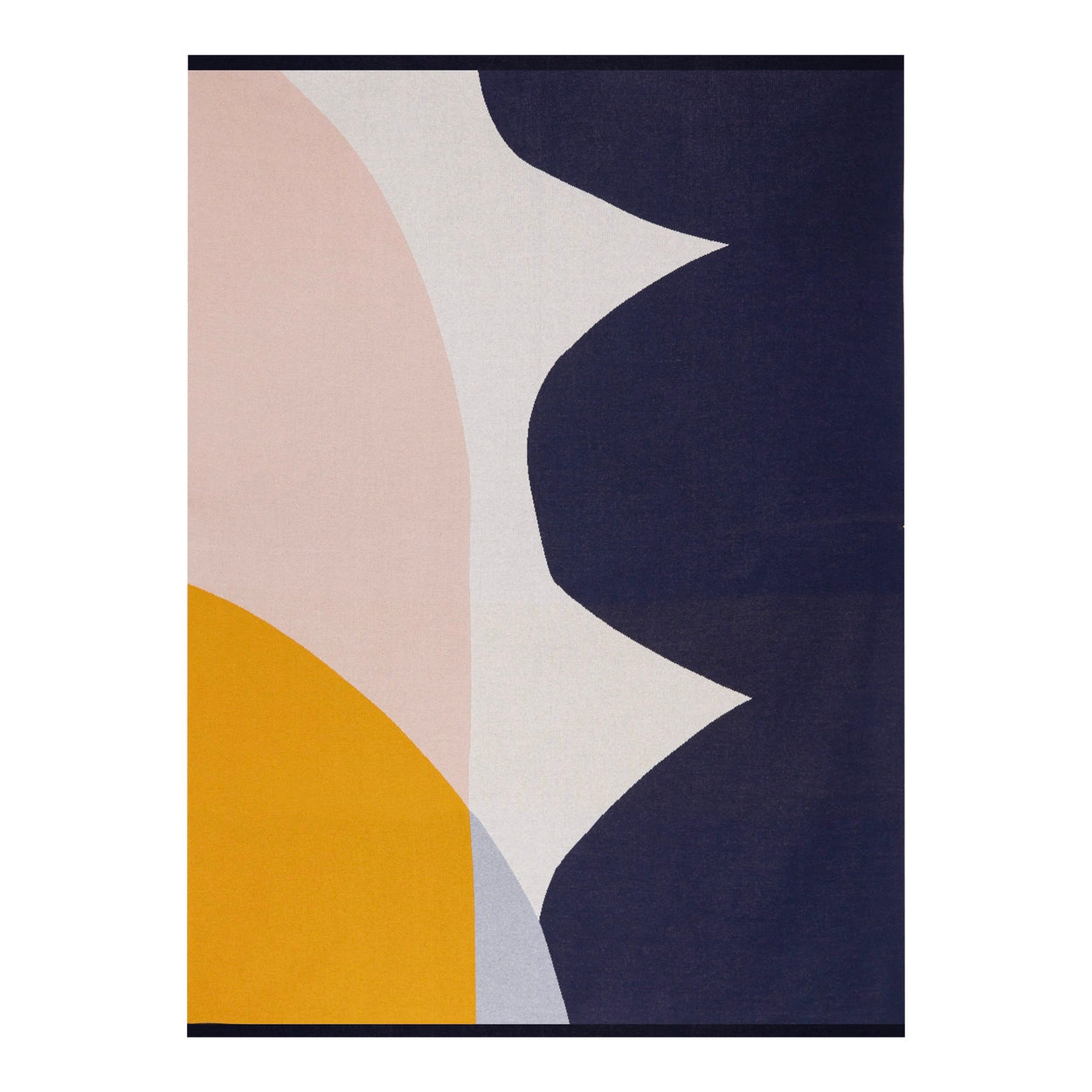 Stille Throw in Pink & Ink