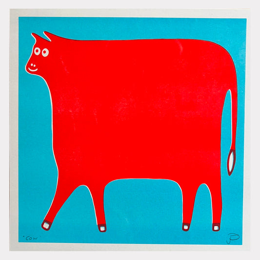 Cow Riso Print