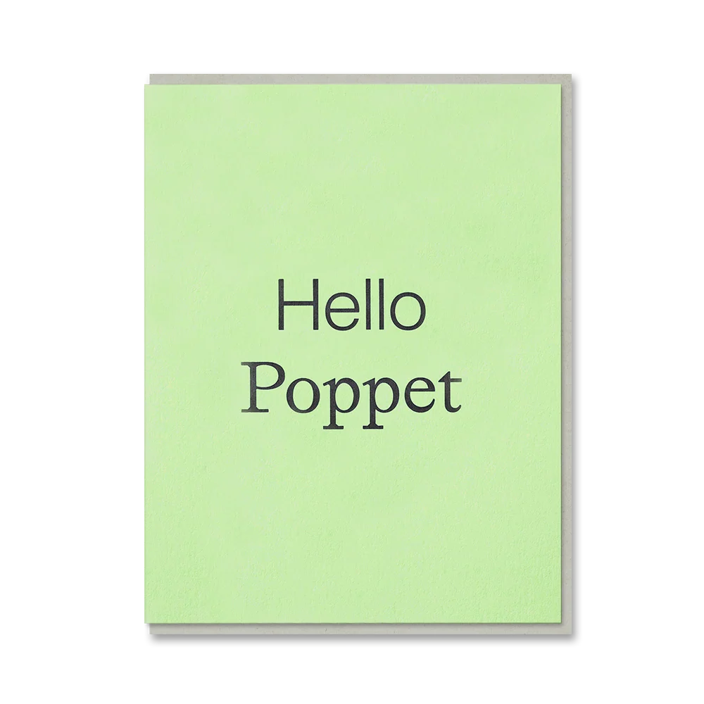 Hello Poppet Card