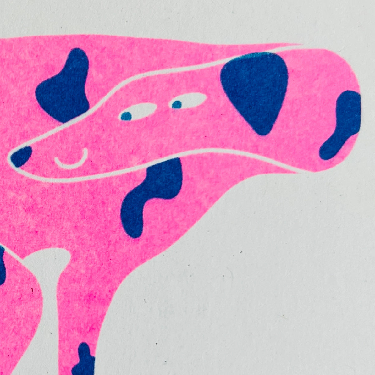 Dog Riso Greetings Card