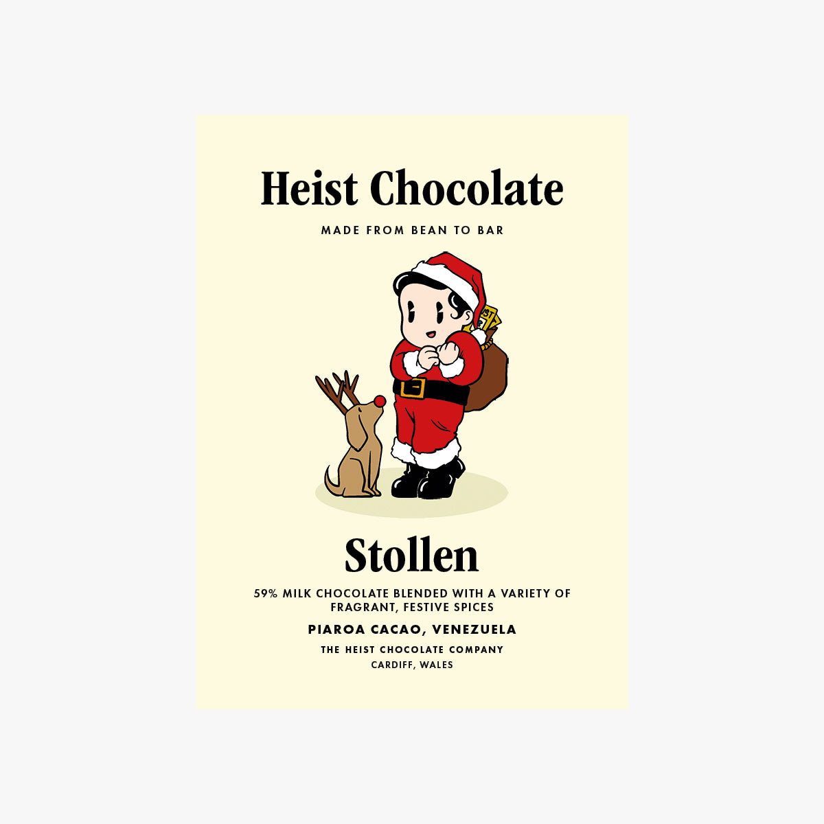 Heist Stollen Milk Chocolate Bar