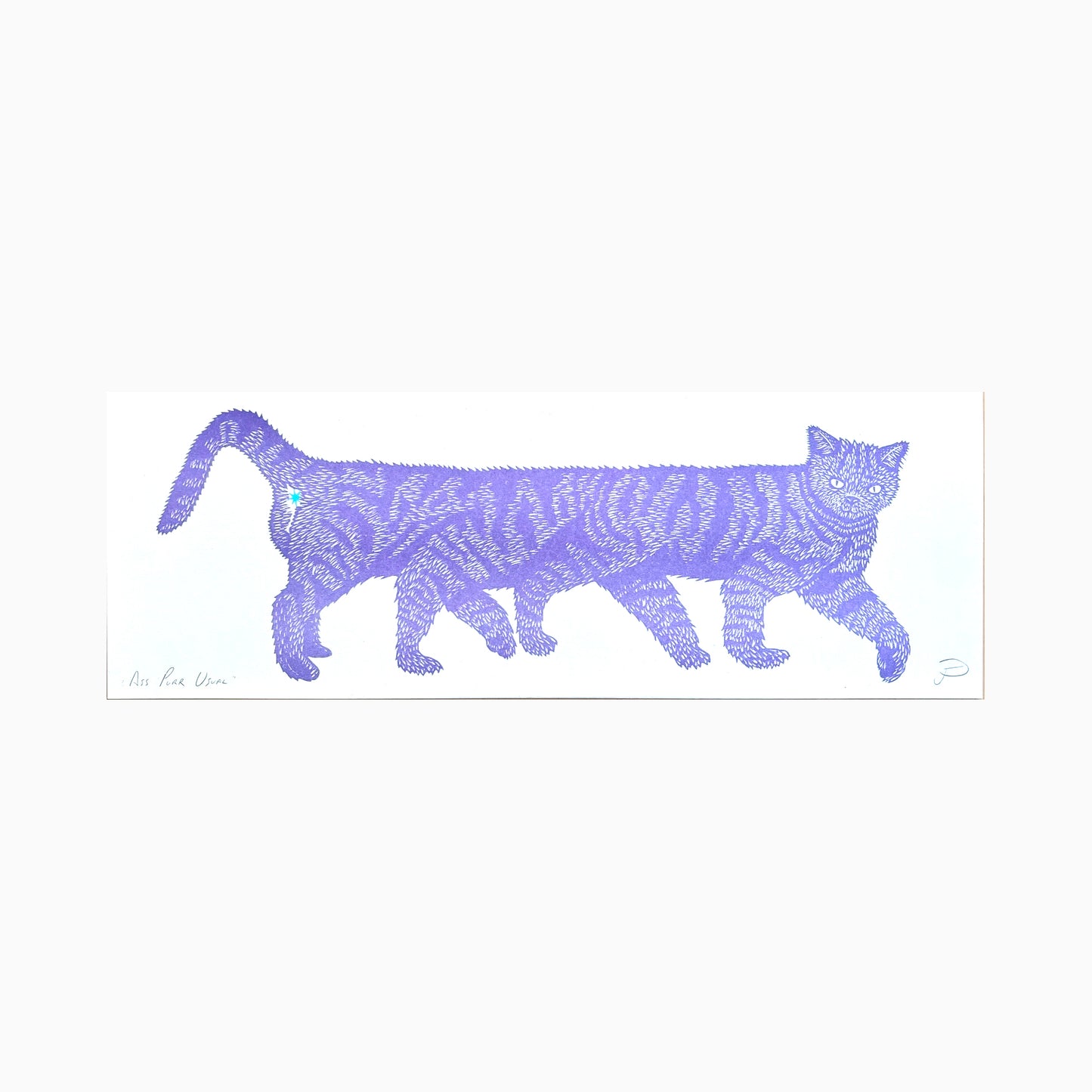 Ass Purr Usual Riso Print