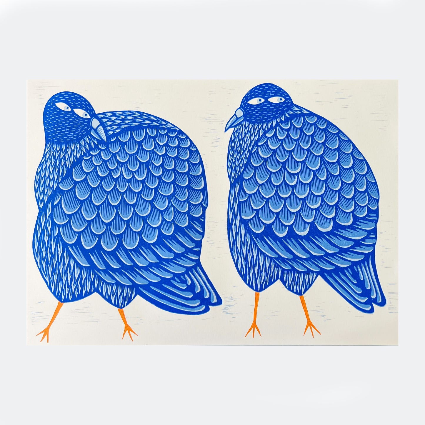 Pigeon Fancier Woodcut Print