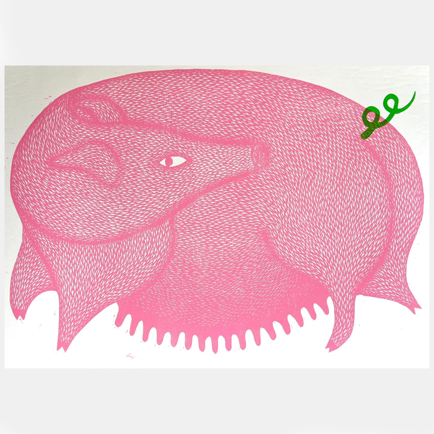 Swine of the Times Original Woodcut