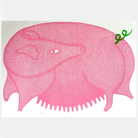 Swine of the Times Original Woodcut