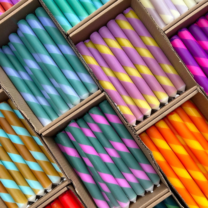 Twist Stripe Candle