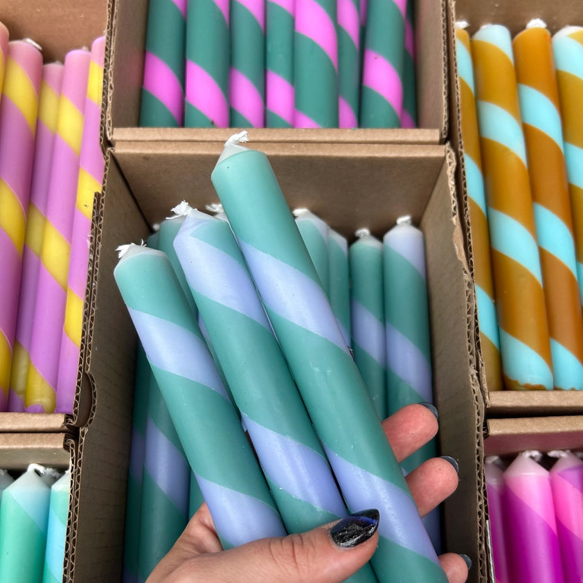 Twist Stripe Candle