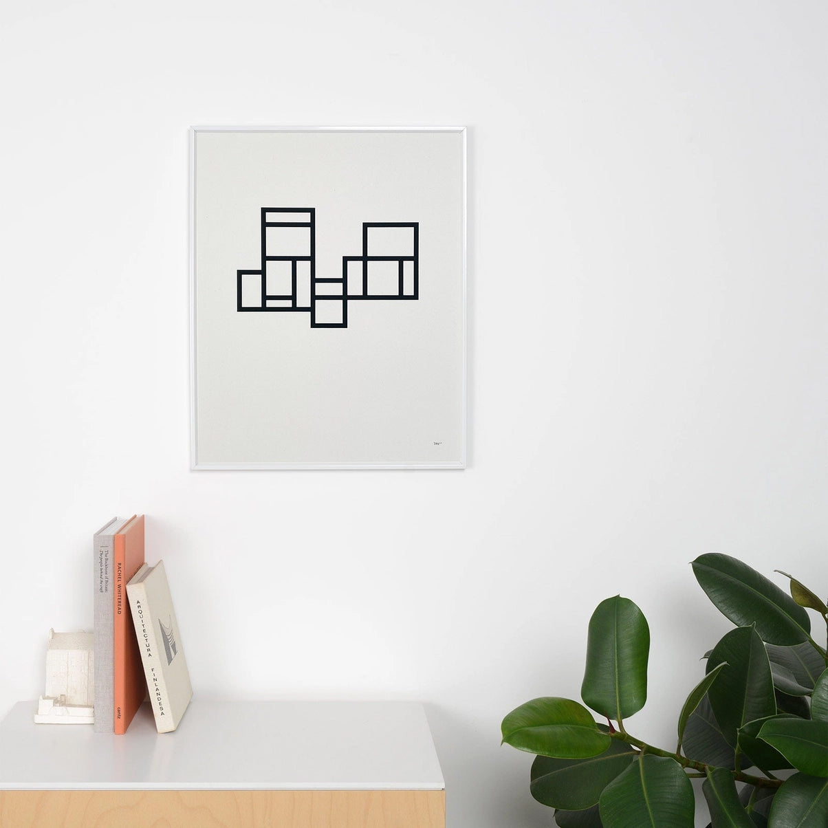 Modernist 1, Minimal Monochrome Art Print