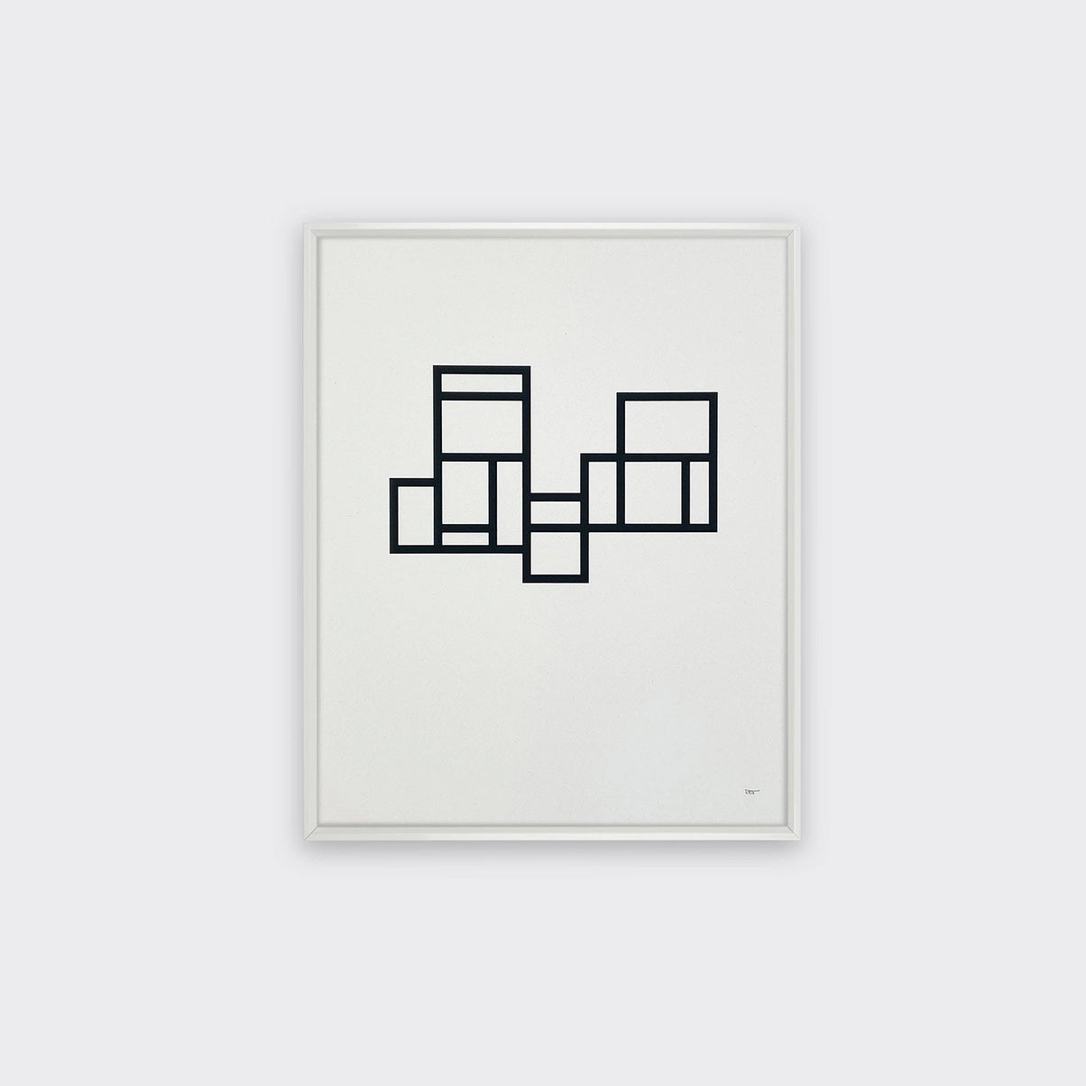 Modernist 1, Minimal Monochrome Art Print