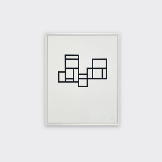 Modernist 1, Minimal Monochrome Art Print