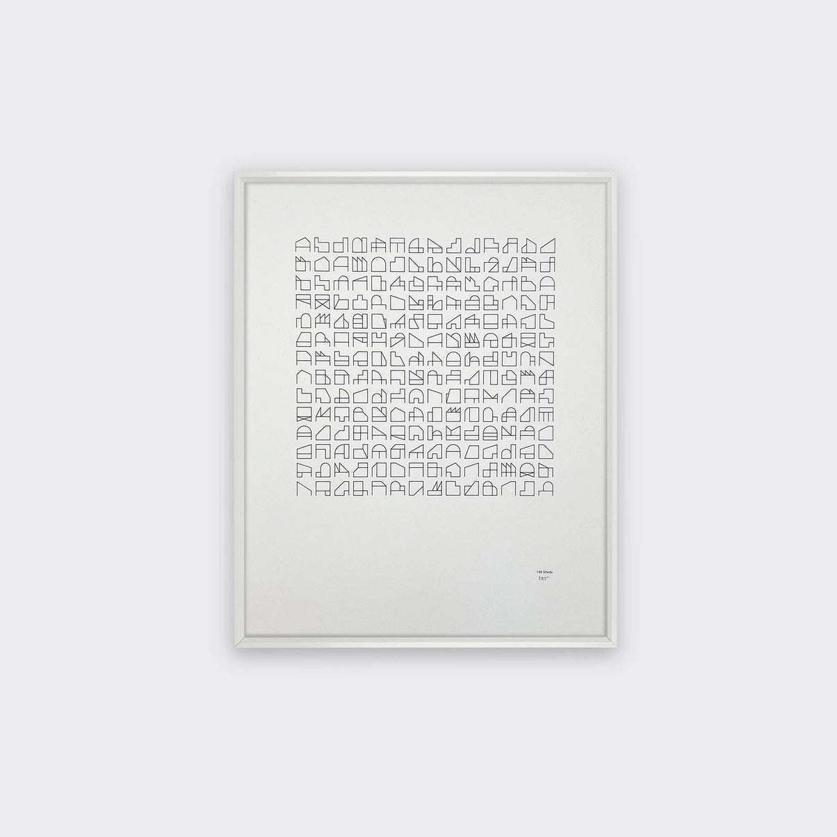 196 Sheds Screenprint