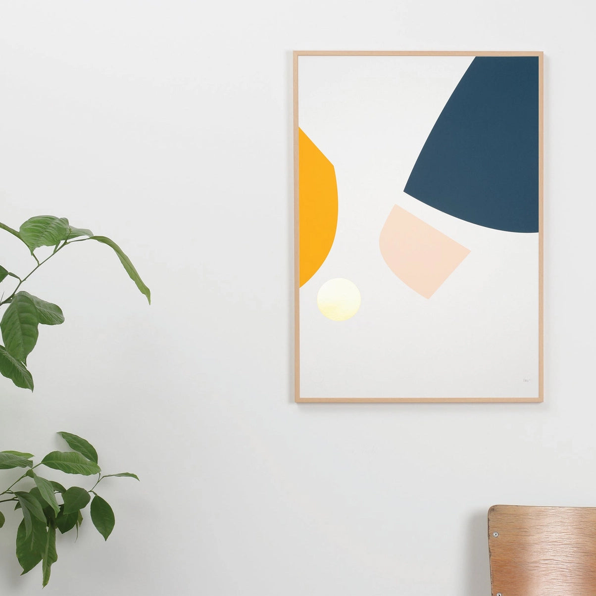 Sintra 3, Abstract Foiled Art Print